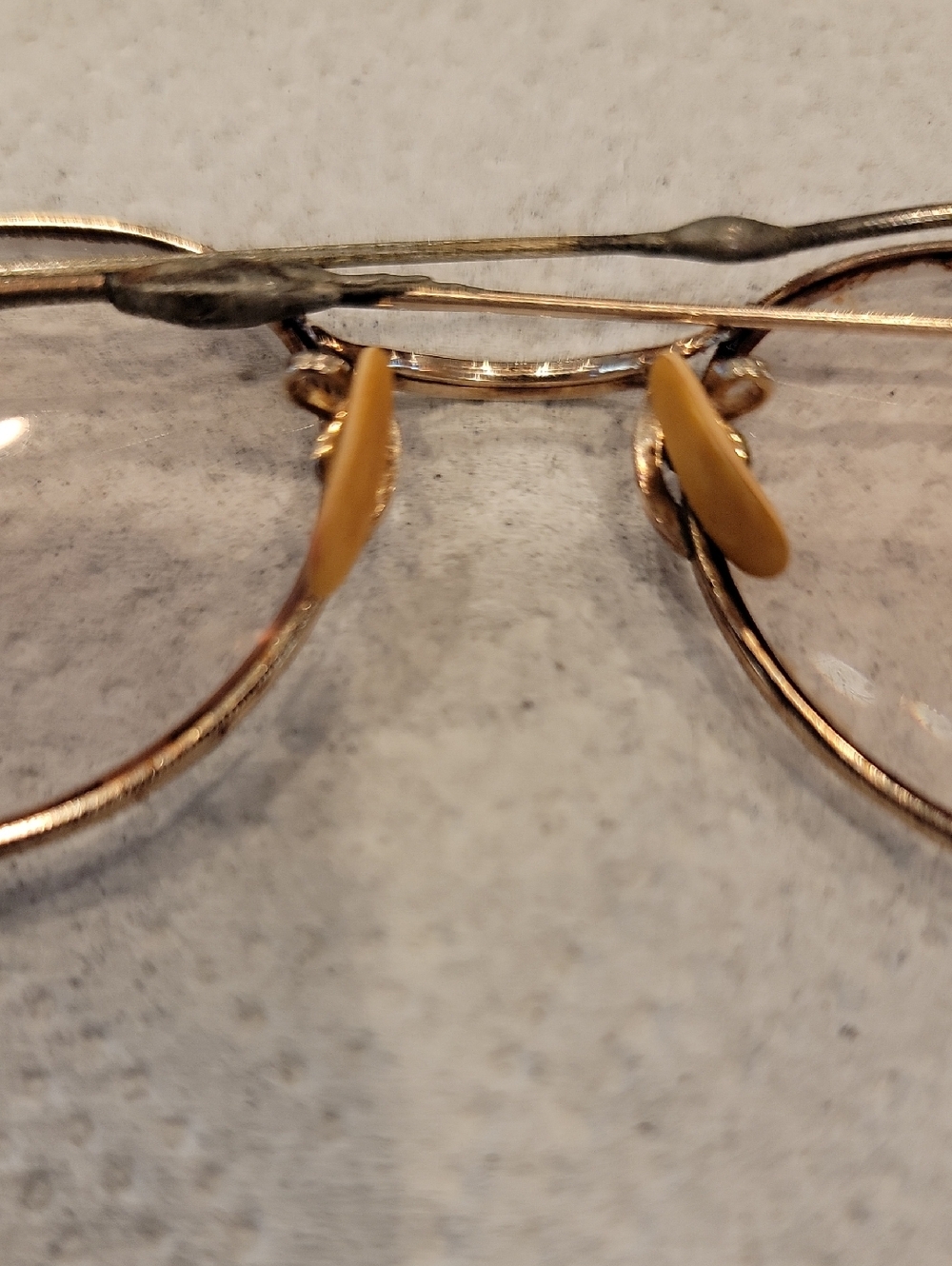 Vintage Ful-Vue Round Wire Rim Glasses 12K GF Cable Temple Bifocal - Picture 4 of 15